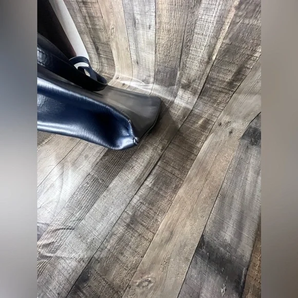 Delvaux Vintage Blue navy leather handbag 1829 - Picture 8 of 15